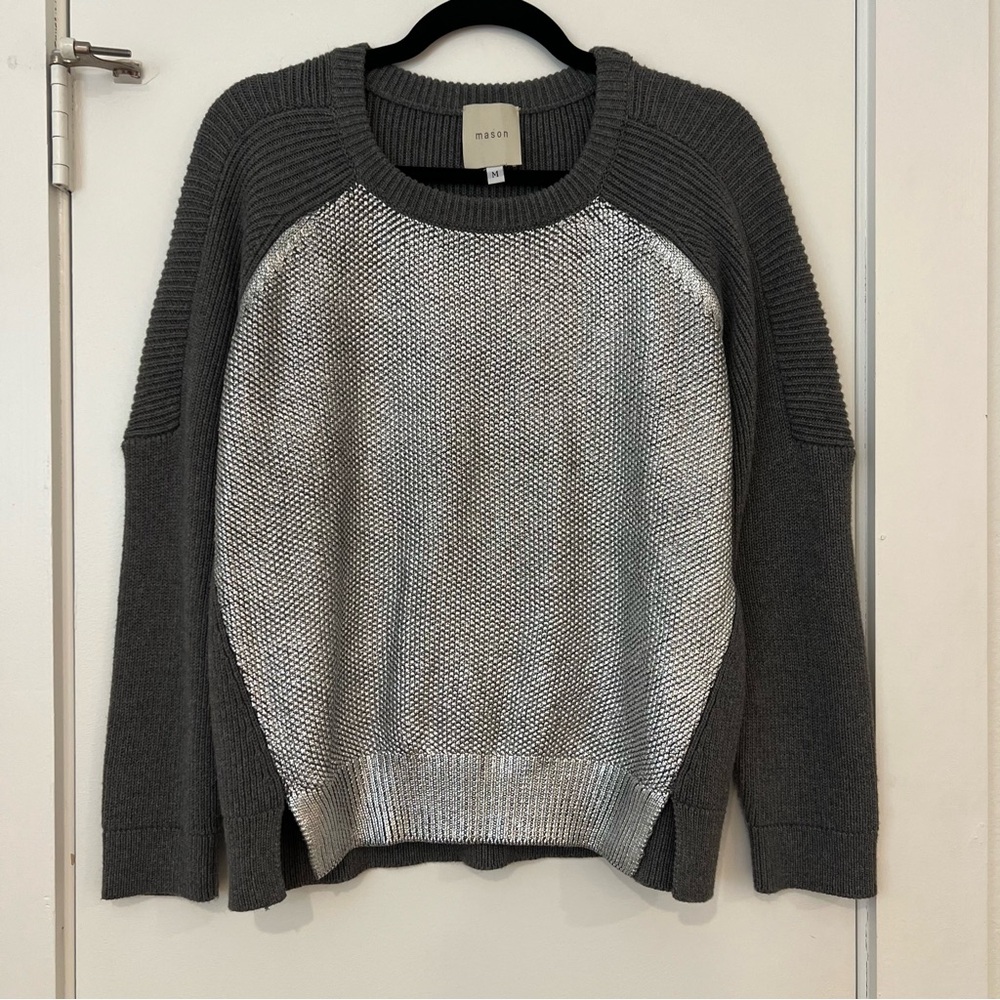 Revolve Mason Metallic Cashmere Blend Sweater